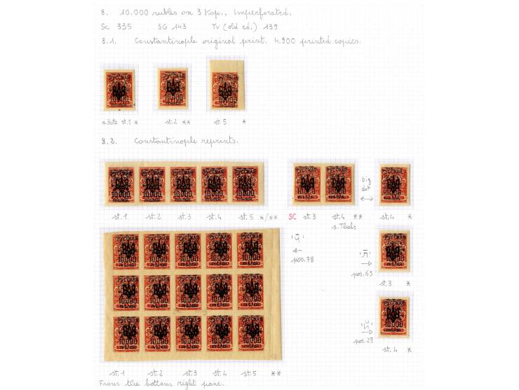 1921, very extensive collection built over the years with a lot of knowledge, housed in 14 self-designed albums. Divided into