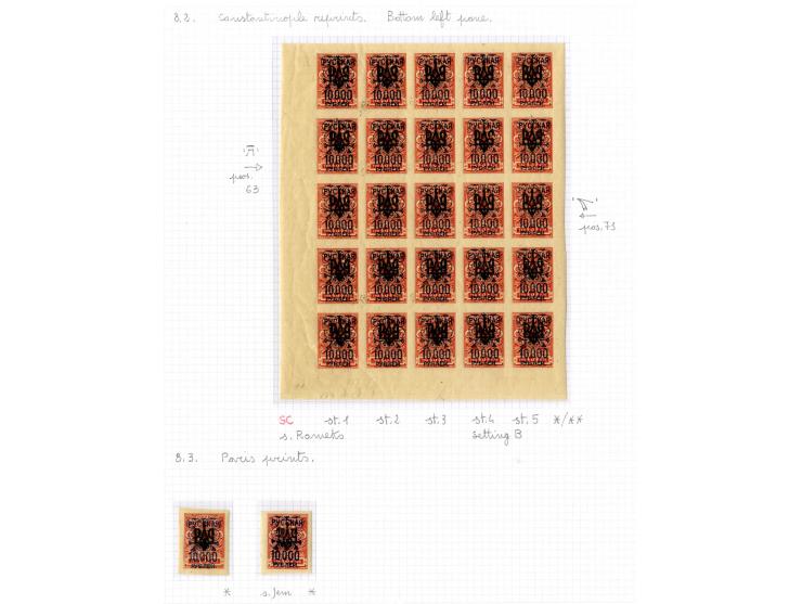 1921, very extensive collection built over the years with a lot of knowledge, housed in 14 self-designed albums. Divided into