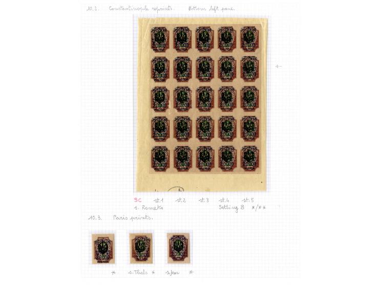 1921, very extensive collection built over the years with a lot of knowledge, housed in 14 self-designed albums. Divided into