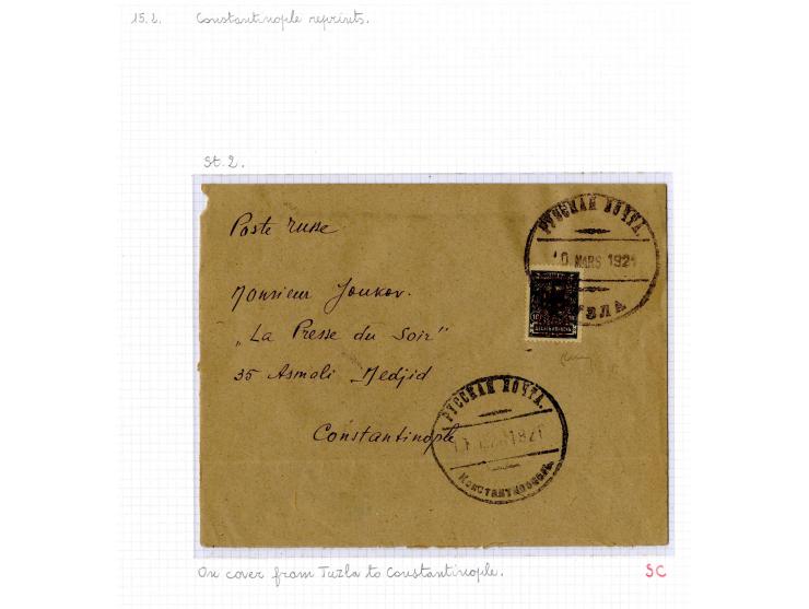 1921, very extensive collection built over the years with a lot of knowledge, housed in 14 self-designed albums. Divided into