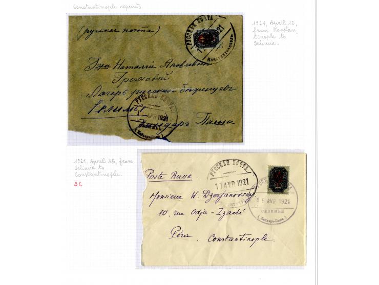 1921, very extensive collection built over the years with a lot of knowledge, housed in 14 self-designed albums. Divided into