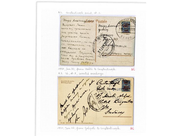 1921, very extensive collection built over the years with a lot of knowledge, housed in 14 self-designed albums. Divided into
