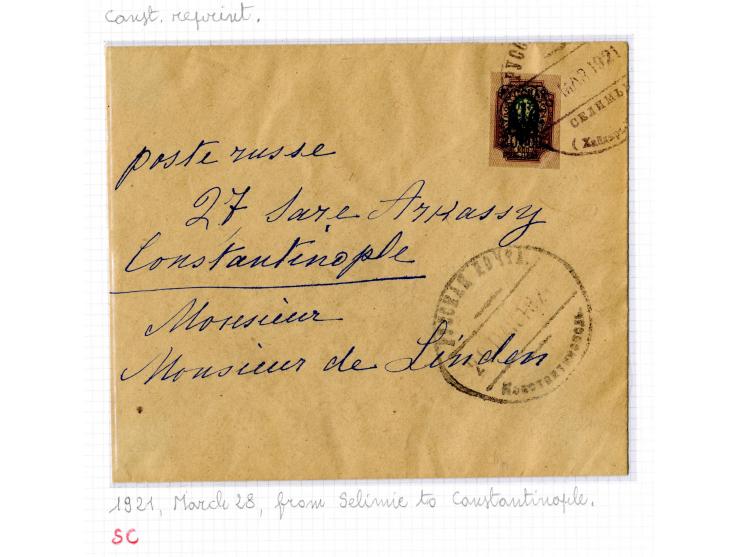 1921, very extensive collection built over the years with a lot of knowledge, housed in 14 self-designed albums. Divided into