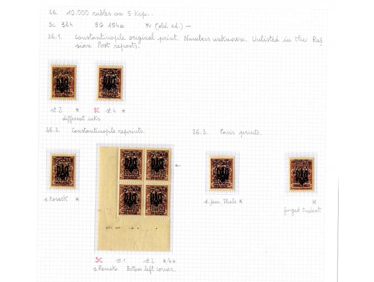 1921, very extensive collection built over the years with a lot of knowledge, housed in 14 self-designed albums. Divided into