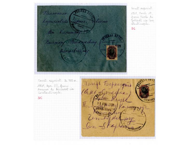 1921, very extensive collection built over the years with a lot of knowledge, housed in 14 self-designed albums. Divided into