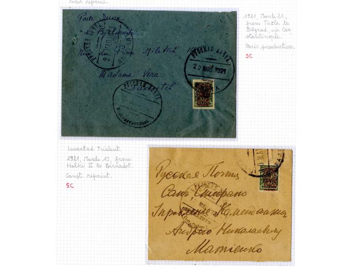 1921, very extensive collection built over the years with a lot of knowledge, housed in 14 self-designed albums. Divided into