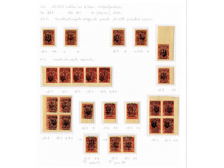 1921, very extensive collection built over the years with a lot of knowledge, housed in 14 self-designed albums. Divided into