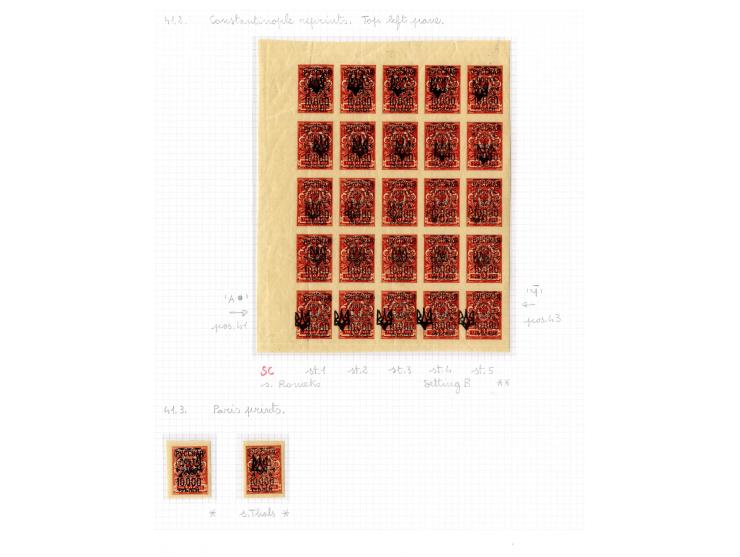 1921, very extensive collection built over the years with a lot of knowledge, housed in 14 self-designed albums. Divided into