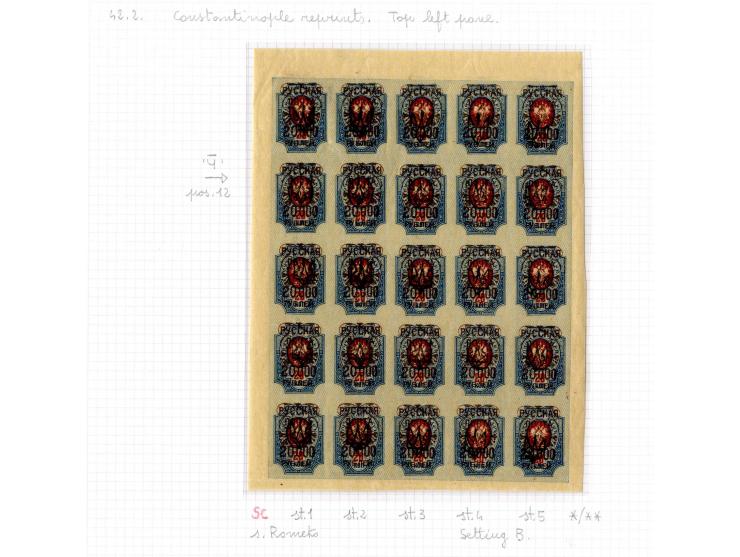 1921, very extensive collection built over the years with a lot of knowledge, housed in 14 self-designed albums. Divided into