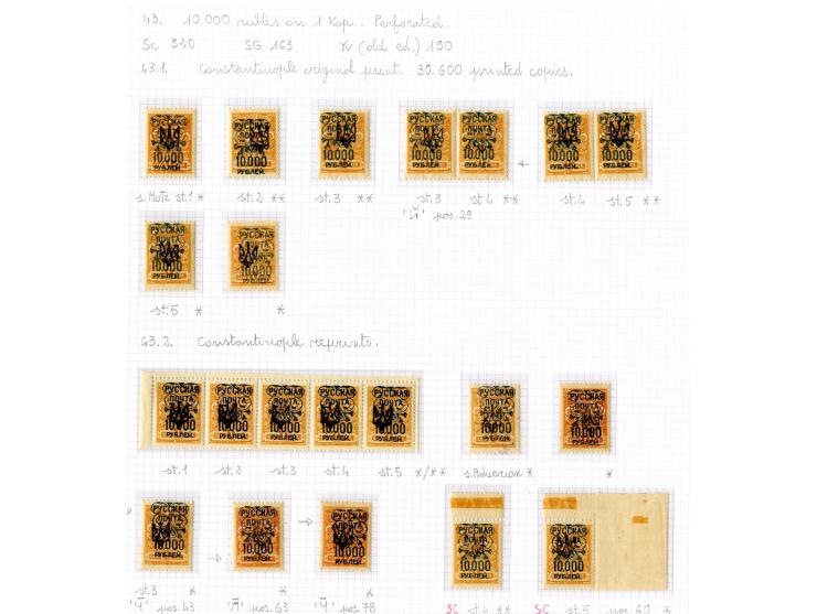 1921, very extensive collection built over the years with a lot of knowledge, housed in 14 self-designed albums. Divided into