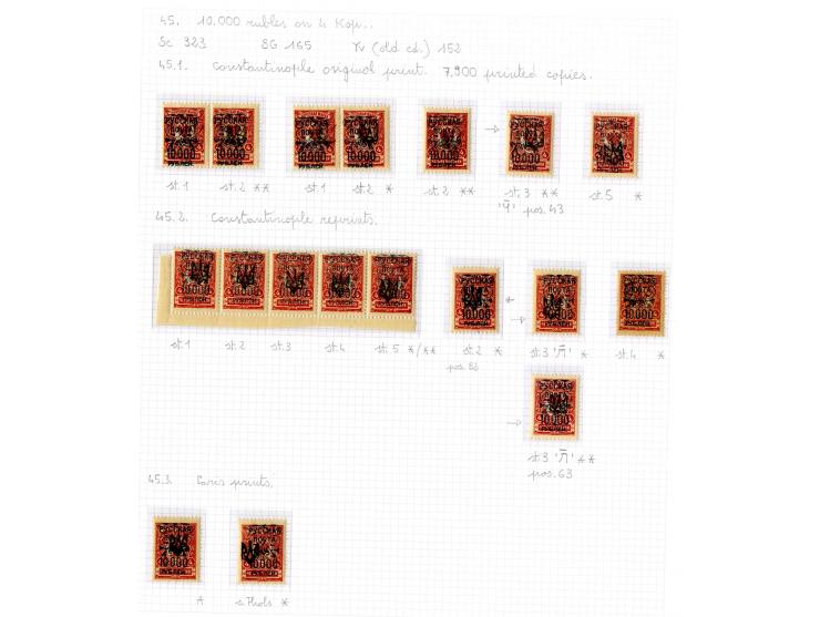 1921, very extensive collection built over the years with a lot of knowledge, housed in 14 self-designed albums. Divided into