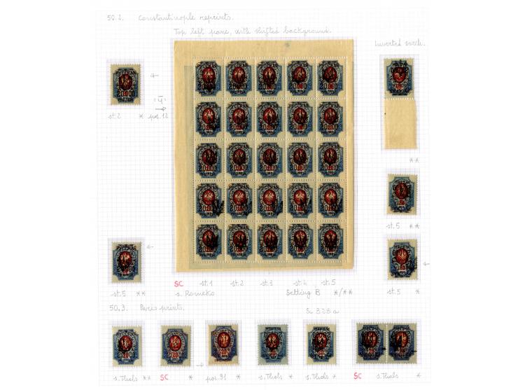 1921, very extensive collection built over the years with a lot of knowledge, housed in 14 self-designed albums. Divided into