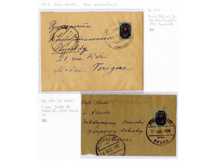 1921, very extensive collection built over the years with a lot of knowledge, housed in 14 self-designed albums. Divided into