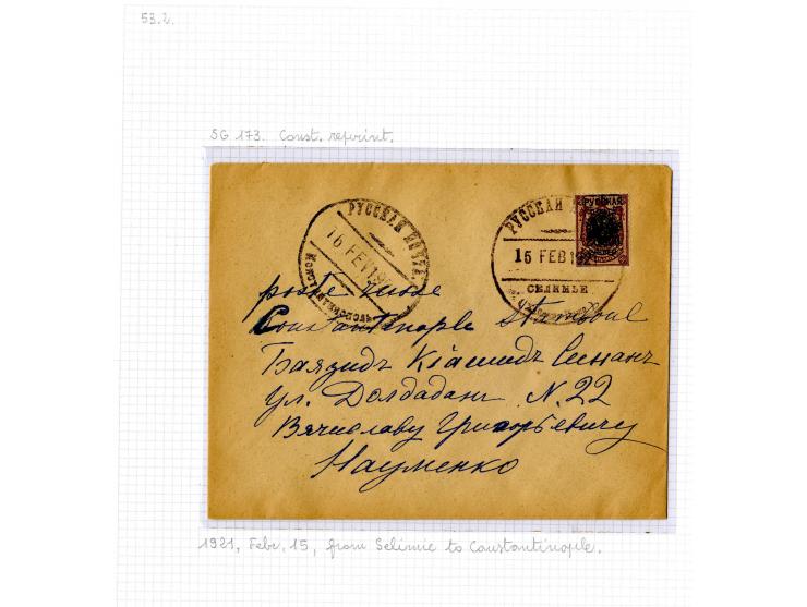 1921, very extensive collection built over the years with a lot of knowledge, housed in 14 self-designed albums. Divided into