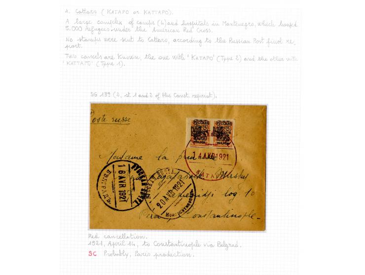1921, very extensive collection built over the years with a lot of knowledge, housed in 14 self-designed albums. Divided into