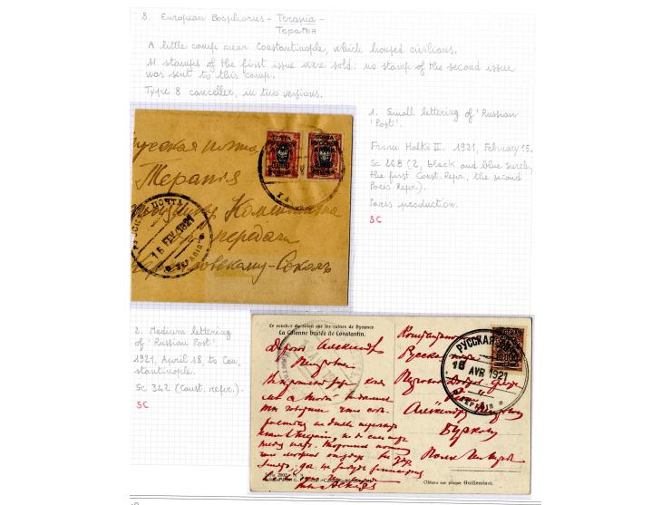 1921, very extensive collection built over the years with a lot of knowledge, housed in 14 self-designed albums. Divided into