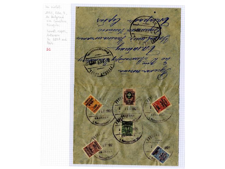 1921, very extensive collection built over the years with a lot of knowledge, housed in 14 self-designed albums. Divided into
