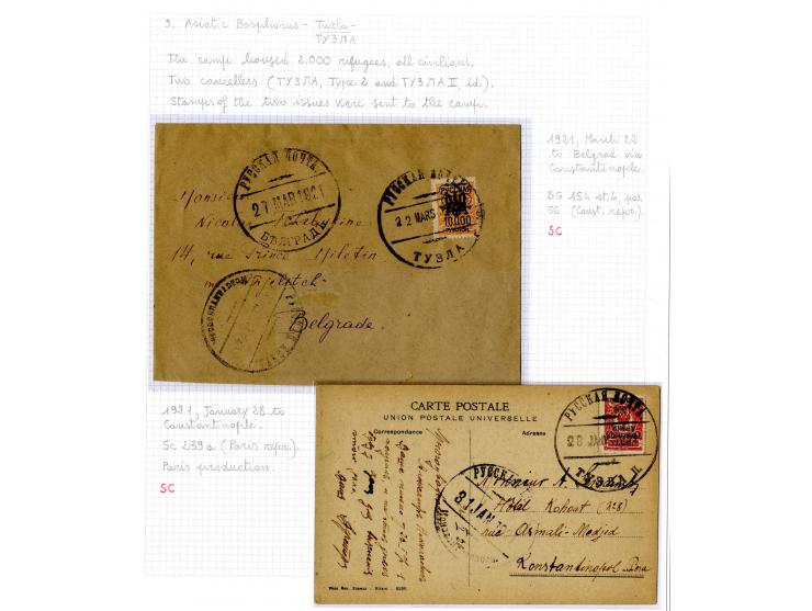 1921, very extensive collection built over the years with a lot of knowledge, housed in 14 self-designed albums. Divided into