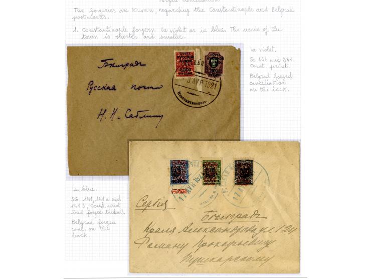 1921, very extensive collection built over the years with a lot of knowledge, housed in 14 self-designed albums. Divided into