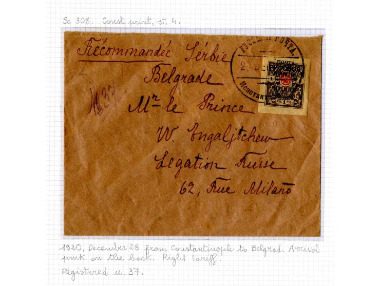1921, very extensive collection built over the years with a lot of knowledge, housed in 14 self-designed albums. Divided into