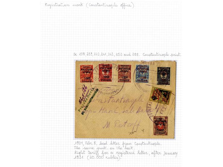 1921, very extensive collection built over the years with a lot of knowledge, housed in 14 self-designed albums. Divided into