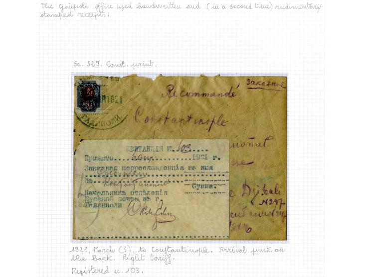 1921, very extensive collection built over the years with a lot of knowledge, housed in 14 self-designed albums. Divided into