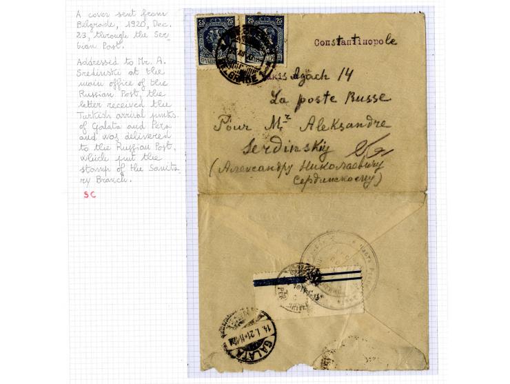 1921, very extensive collection built over the years with a lot of knowledge, housed in 14 self-designed albums. Divided into
