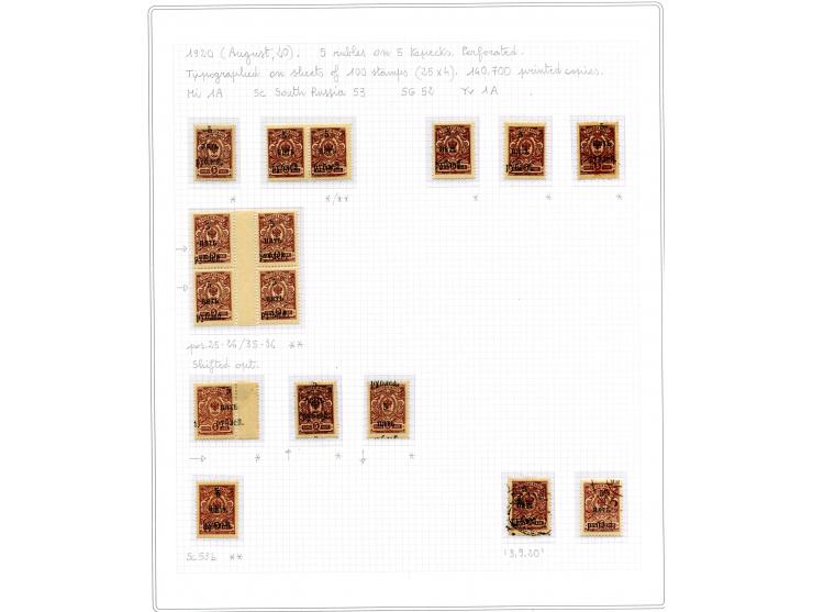 1921, very extensive collection built over the years with a lot of knowledge, housed in 14 self-designed albums. Divided into