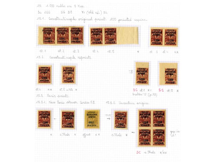 1921, very extensive collection built over the years with a lot of knowledge, housed in 14 self-designed albums. Divided into