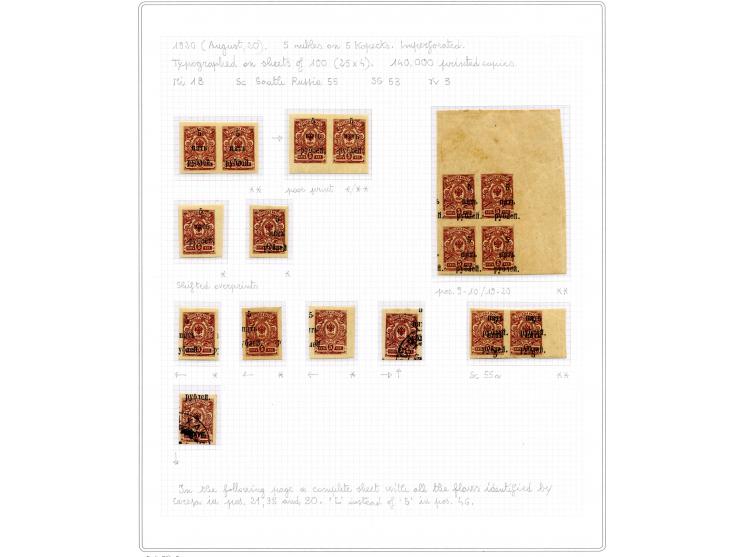 1921, very extensive collection built over the years with a lot of knowledge, housed in 14 self-designed albums. Divided into