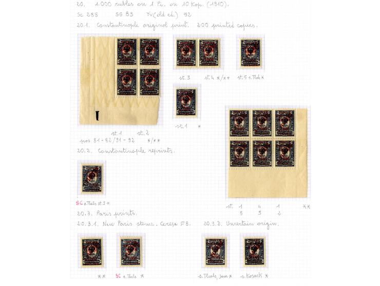 1921, very extensive collection built over the years with a lot of knowledge, housed in 14 self-designed albums. Divided into