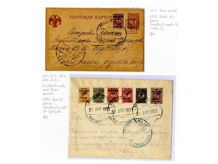 1921, very extensive collection built over the years with a lot of knowledge, housed in 14 self-designed albums. Divided into