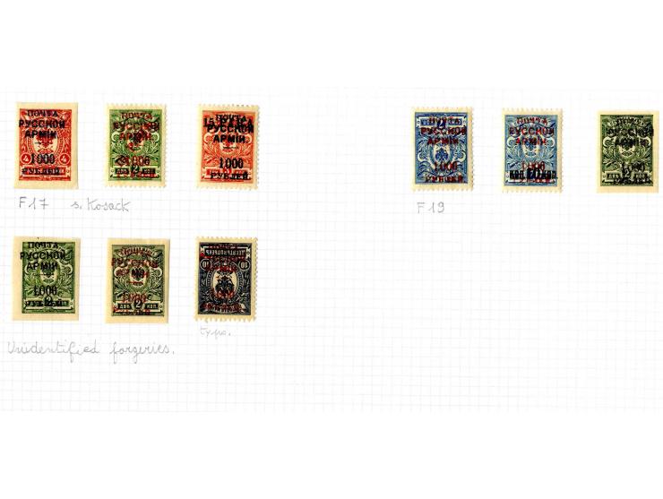 1921, very extensive collection built over the years with a lot of knowledge, housed in 14 self-designed albums. Divided into