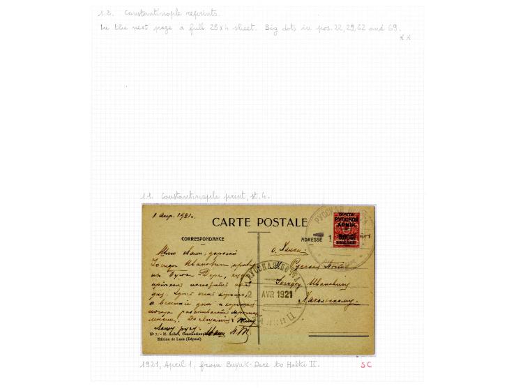 1921, very extensive collection built over the years with a lot of knowledge, housed in 14 self-designed albums. Divided into