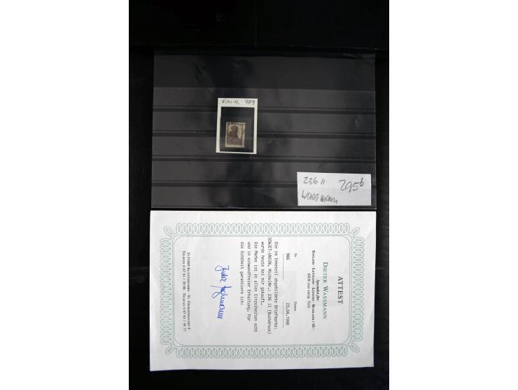 1923/64, spezialisierte, meist gestempelte Sammlung mit einer Vielzahl an besseren Werten und Besonderheiten dabei u.a. Mi.-N