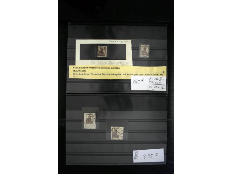 1923/64, spezialisierte, meist gestempelte Sammlung mit einer Vielzahl an besseren Werten und Besonderheiten dabei u.a. Mi.-N