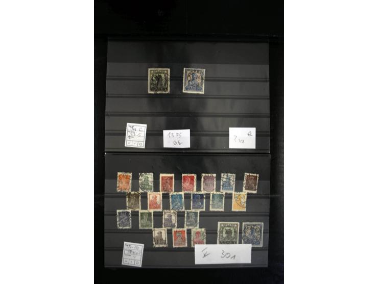 1923/64, spezialisierte, meist gestempelte Sammlung mit einer Vielzahl an besseren Werten und Besonderheiten dabei u.a. Mi.-N
