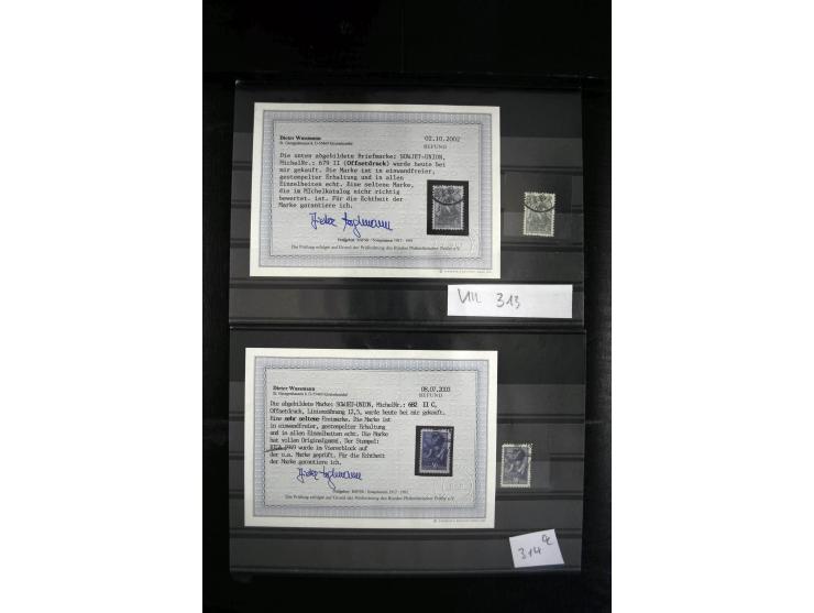 1923/64, spezialisierte, meist gestempelte Sammlung mit einer Vielzahl an besseren Werten und Besonderheiten dabei u.a. Mi.-N