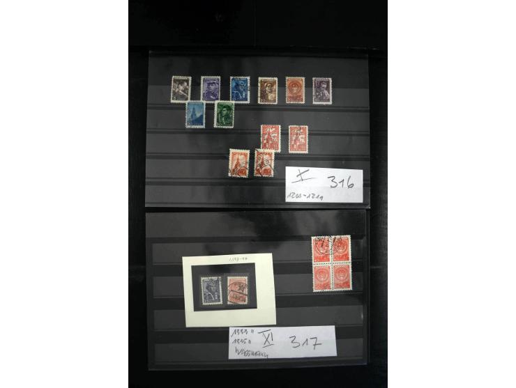 1923/64, spezialisierte, meist gestempelte Sammlung mit einer Vielzahl an besseren Werten und Besonderheiten dabei u.a. Mi.-N