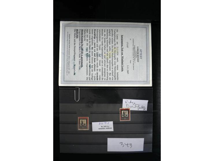 1923/64, spezialisierte, meist gestempelte Sammlung mit einer Vielzahl an besseren Werten und Besonderheiten dabei u.a. Mi.-N