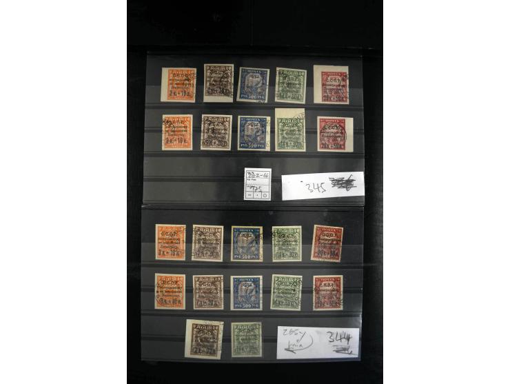 1923/64, spezialisierte, meist gestempelte Sammlung mit einer Vielzahl an besseren Werten und Besonderheiten dabei u.a. Mi.-N