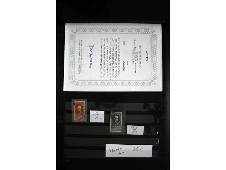 1923/64, spezialisierte, meist gestempelte Sammlung mit einer Vielzahl an besseren Werten und Besonderheiten dabei u.a. Mi.-N