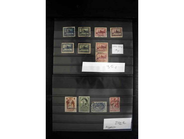 1923/64, spezialisierte, meist gestempelte Sammlung mit einer Vielzahl an besseren Werten und Besonderheiten dabei u.a. Mi.-N