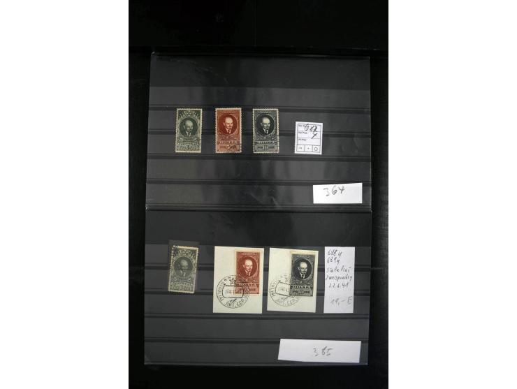 1923/64, spezialisierte, meist gestempelte Sammlung mit einer Vielzahl an besseren Werten und Besonderheiten dabei u.a. Mi.-N