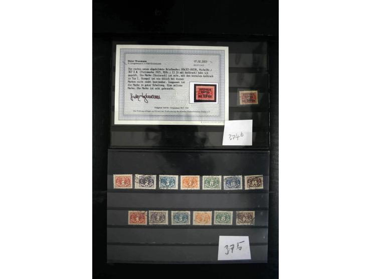 1923/64, spezialisierte, meist gestempelte Sammlung mit einer Vielzahl an besseren Werten und Besonderheiten dabei u.a. Mi.-N