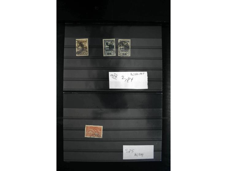 1923/64, spezialisierte, meist gestempelte Sammlung mit einer Vielzahl an besseren Werten und Besonderheiten dabei u.a. Mi.-N