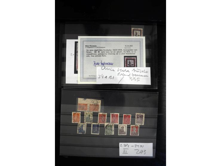 1923/64, spezialisierte, meist gestempelte Sammlung mit einer Vielzahl an besseren Werten und Besonderheiten dabei u.a. Mi.-N