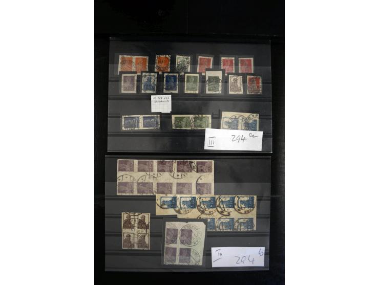 1923/64, spezialisierte, meist gestempelte Sammlung mit einer Vielzahl an besseren Werten und Besonderheiten dabei u.a. Mi.-N