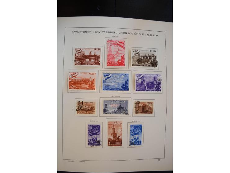 1930/91, schöne gestempelte Sammlung mit einer Vielzahl an besseren Werten, dabei Mi.-Nr. 402-05B, 427-28, 483-87, 499-508, B