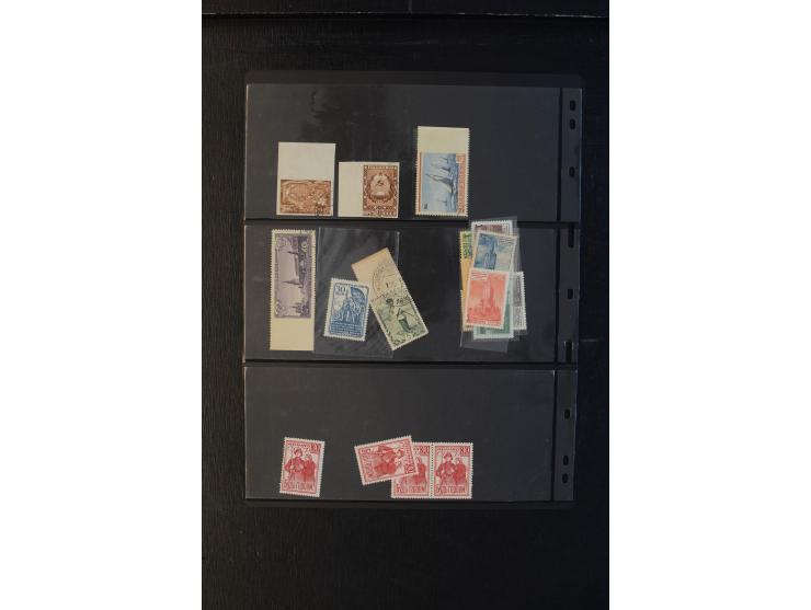 1934/80, ungebrauchte und gestempelte Partie, dabei Mi.-Nr. 483-87 und 527 ungebraucht sowie Mi.-Nr. 1598UO, 1714Ur, 1718 Uu,
